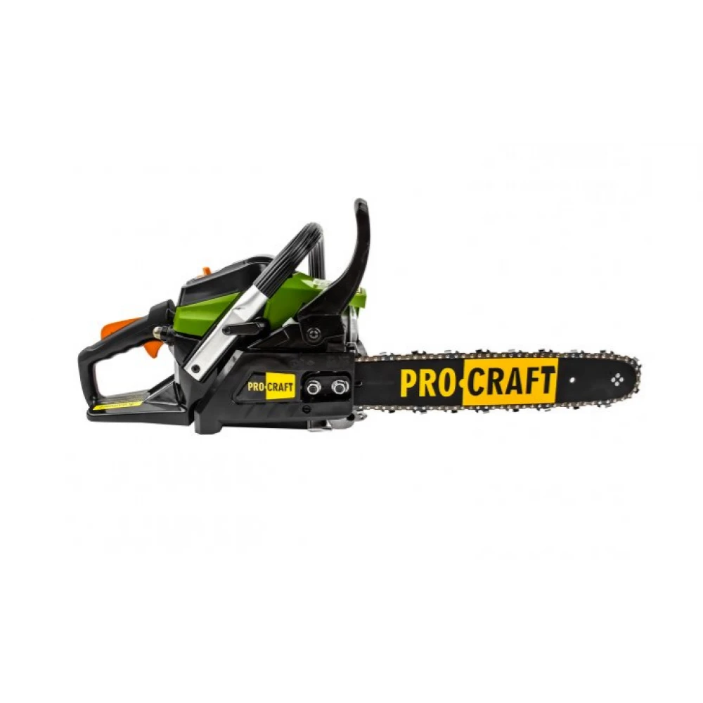 GS-58X PROCRAFT Бензинов трион, 57 cm³, 11 500 об./мин., 2 шини, 2 вериги (40 и 45 см)