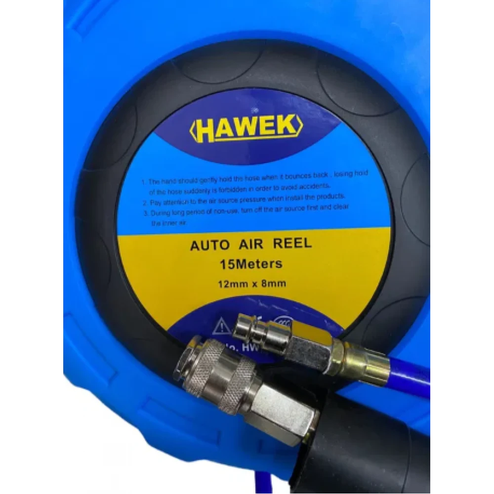 Автоматична макара с маркуч за въздух 15 м, 8 х 12 мм - HW-2023