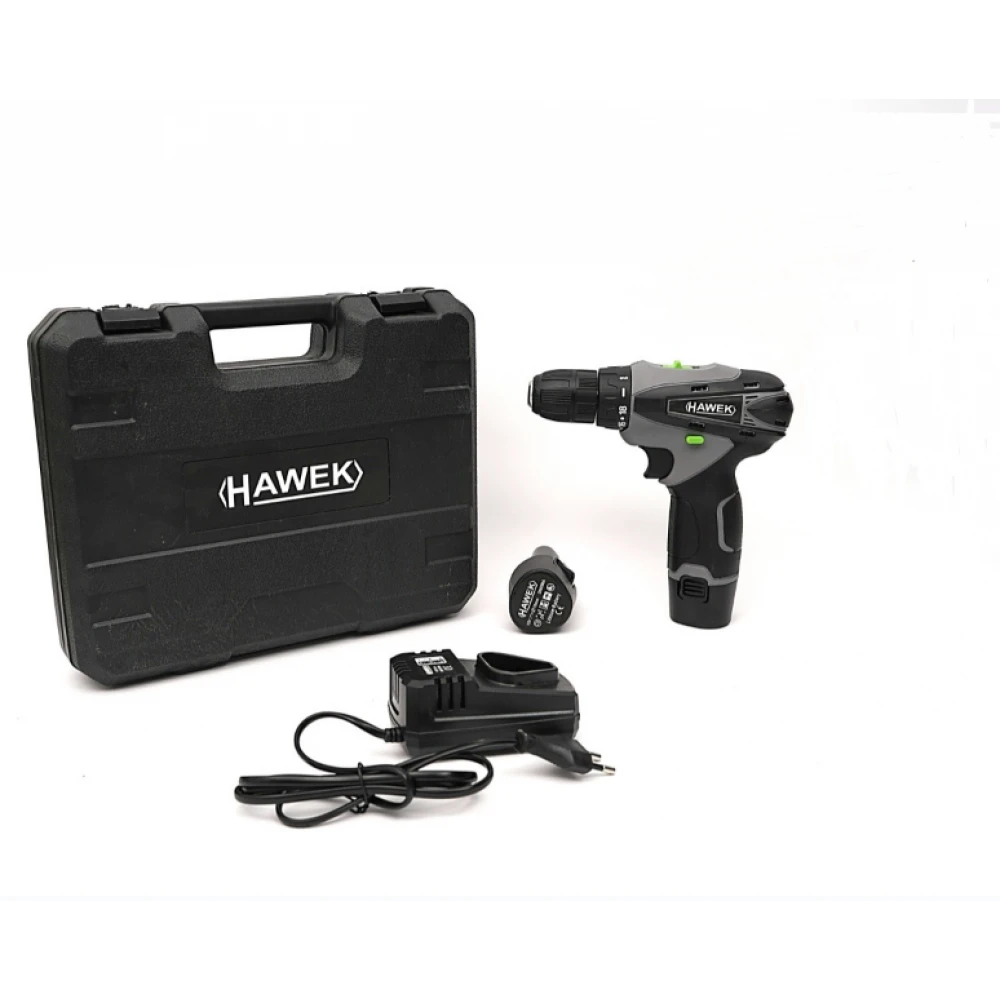 Акумулаторен винтоверт с вложки и удължение, 12V - HW-2025