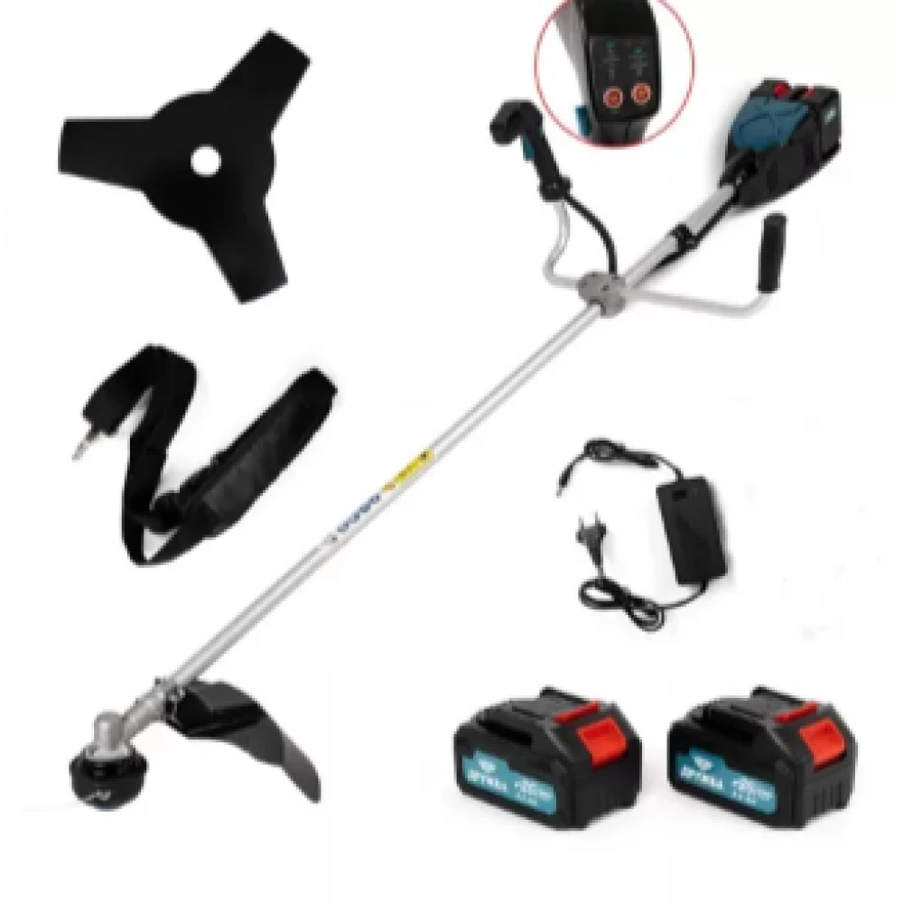 Акумулаторен тример за трева с две батерии и зарядно, 36V, 8Ah - HW-2028