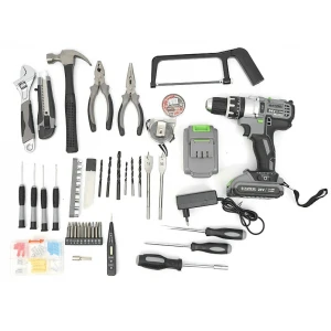 Акумулаторен ударен винтоверт, 24V, с инструменти и 2 батерии - HW-2029