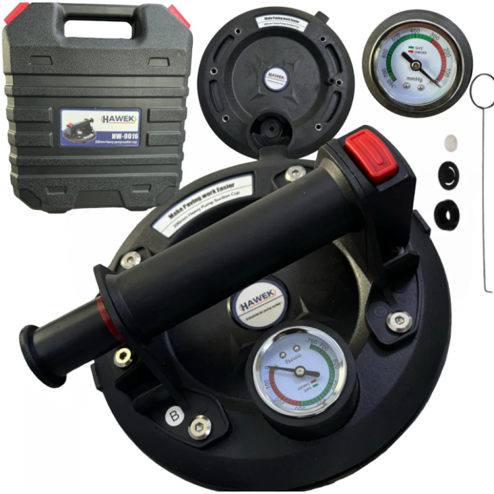 Вендуза за плочки, мрамор или стъкло с помпа и манометър - HW-2032