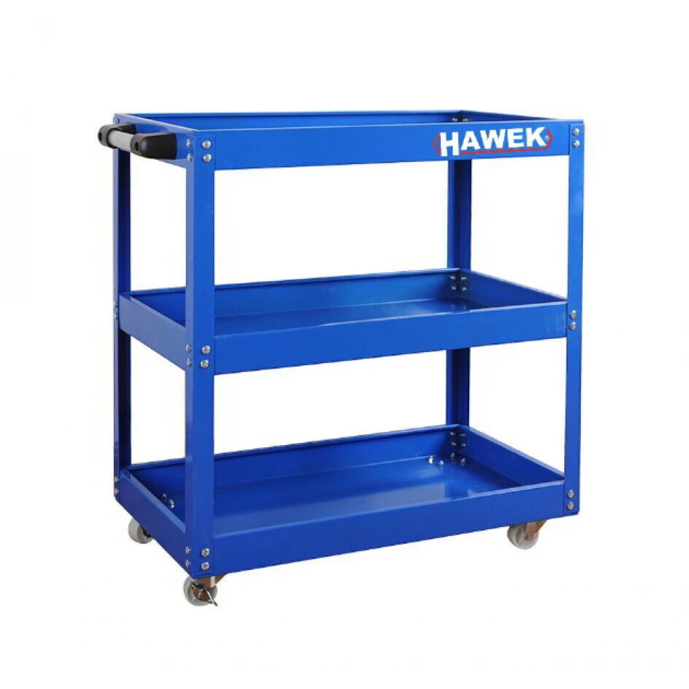 Количка за инструменти с три рафта - синя и черна - HW-2036