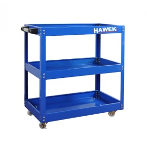 Количка за инструменти с три рафта - синя и черна - HW-2036