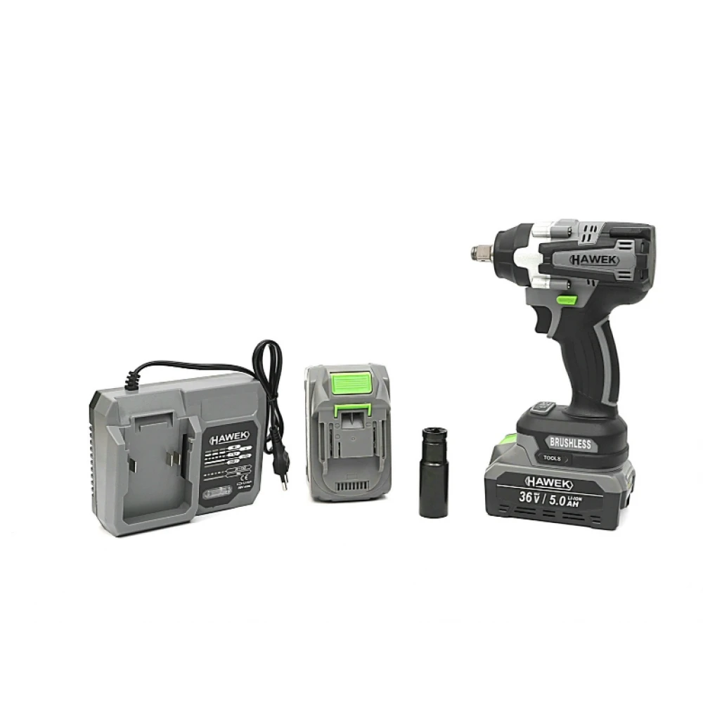 Комбиниран акумулаторен ударен гайковерт - винтоверт, 36V, 5Ah - HW-2037
