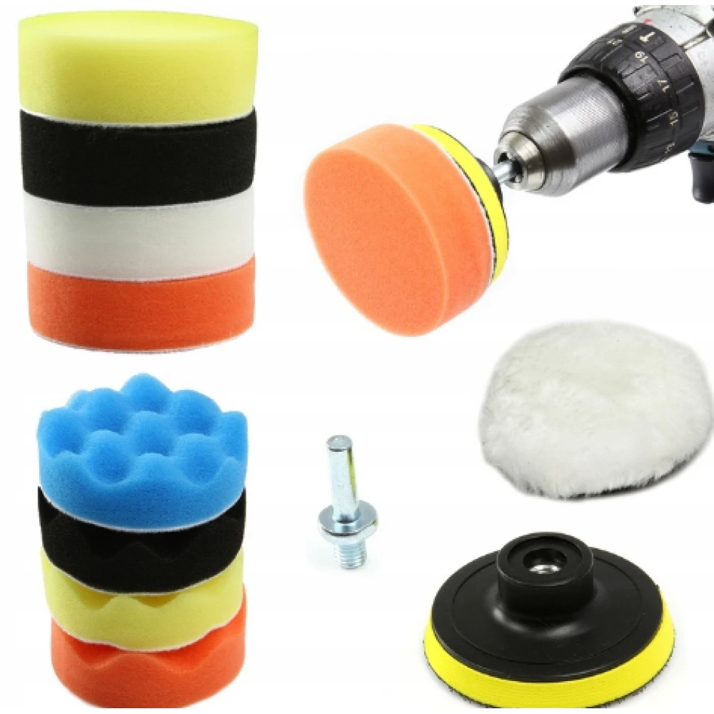 Комплект за полиране на фарове и автомобили, 11 части - HW-2039