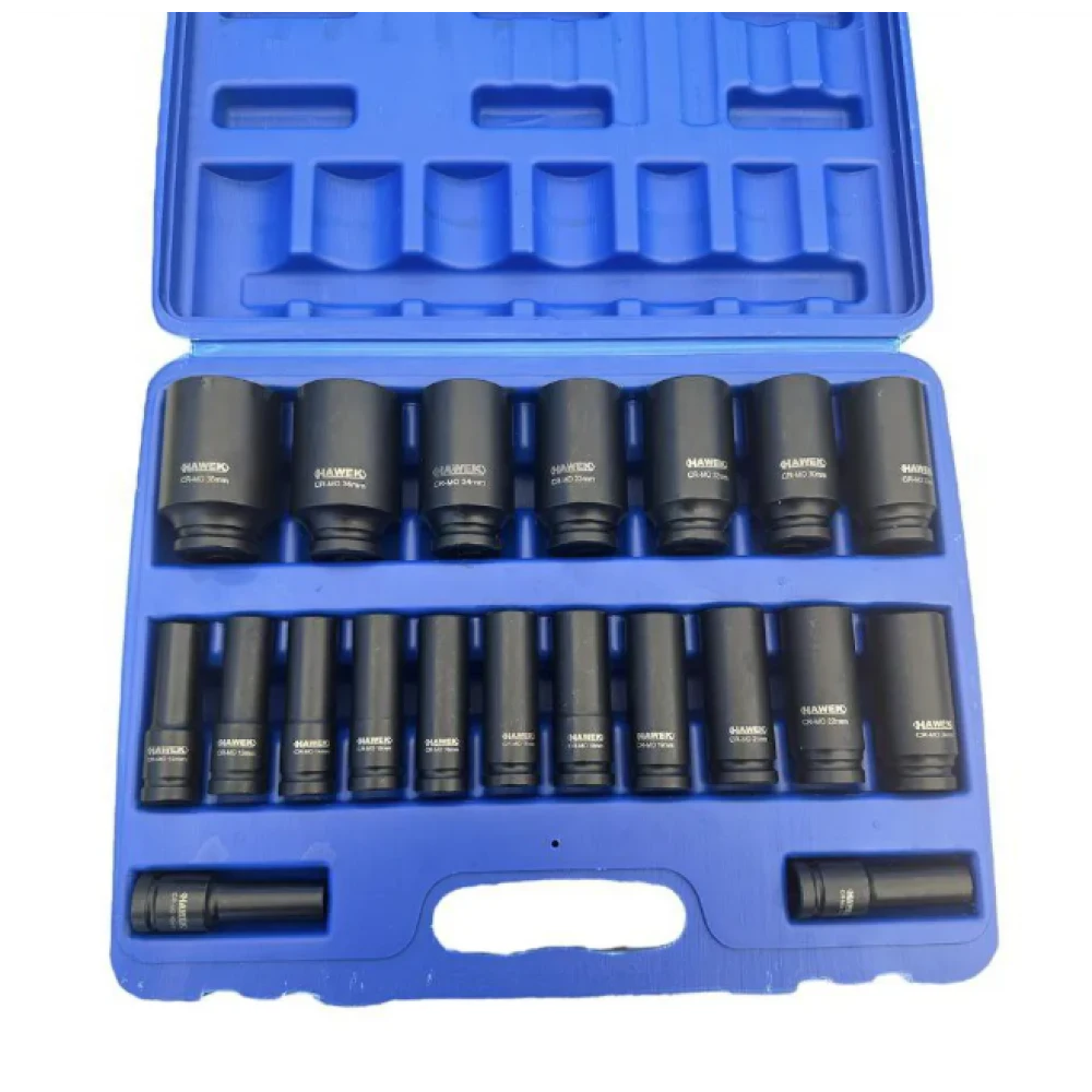 Комплект ударни вложки 20 части, 1/2'' (10 – 38 мм) - HW-2046