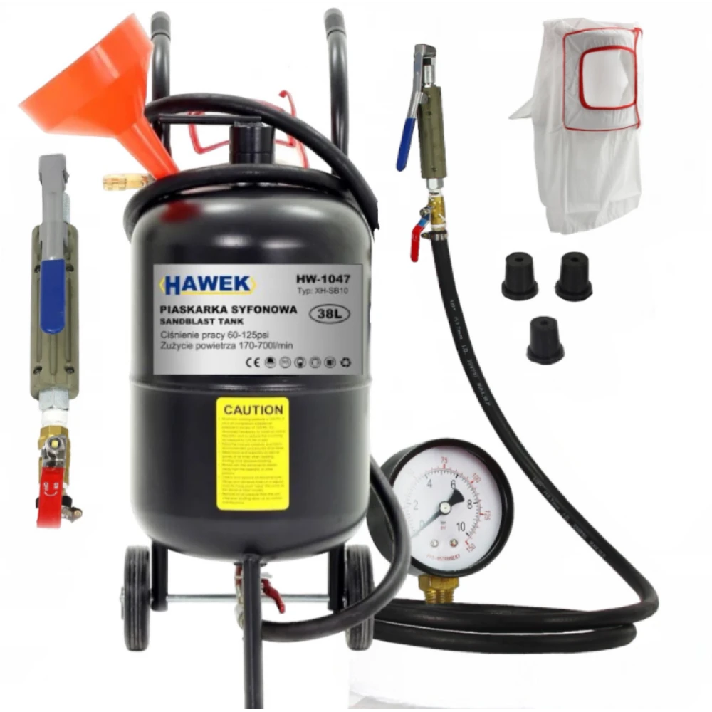 Пневматична пясъкоструйка, 38 литра - HW-2063