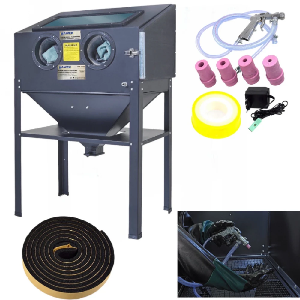 Пясъкоструйна кабина, 220 литра - HW-2076