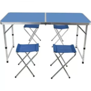 Сгъваем комплект за къмпинг – маса с 4 стола - HW-2079