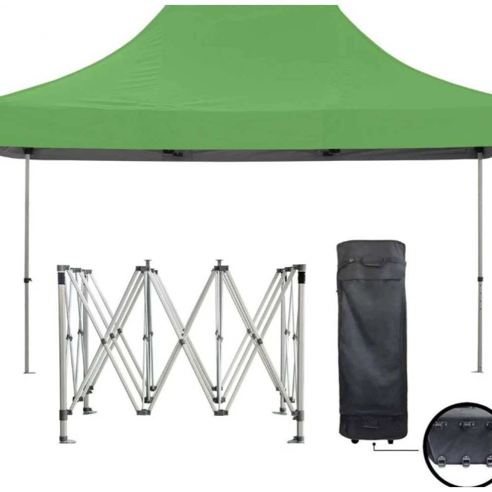 Усилена сгъваема градинска шатра тип хармоника, 3 х 4,5 метра - HW-2086