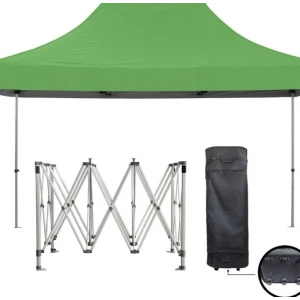 Усилена сгъваема градинска шатра тип хармоника, 3 х 4,5 метра - HW-2086