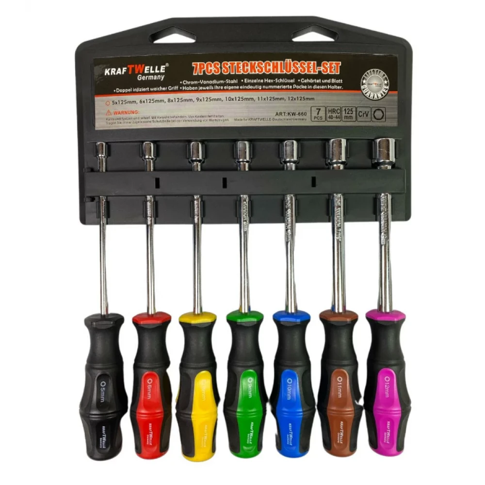 Комплект глухи отвертки 7 части 5 – 12 мм - HW-2093