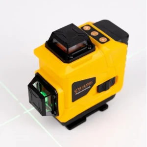 4D лазерен нивелир с 16 линии (четири точков), самонивелиращ се, със зелен лазер - HW-2117