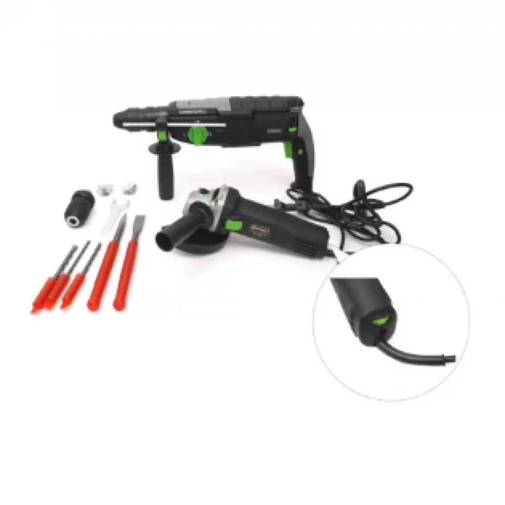 Комплект от перфоратор и ъглошлайф 1600W - HW-2152