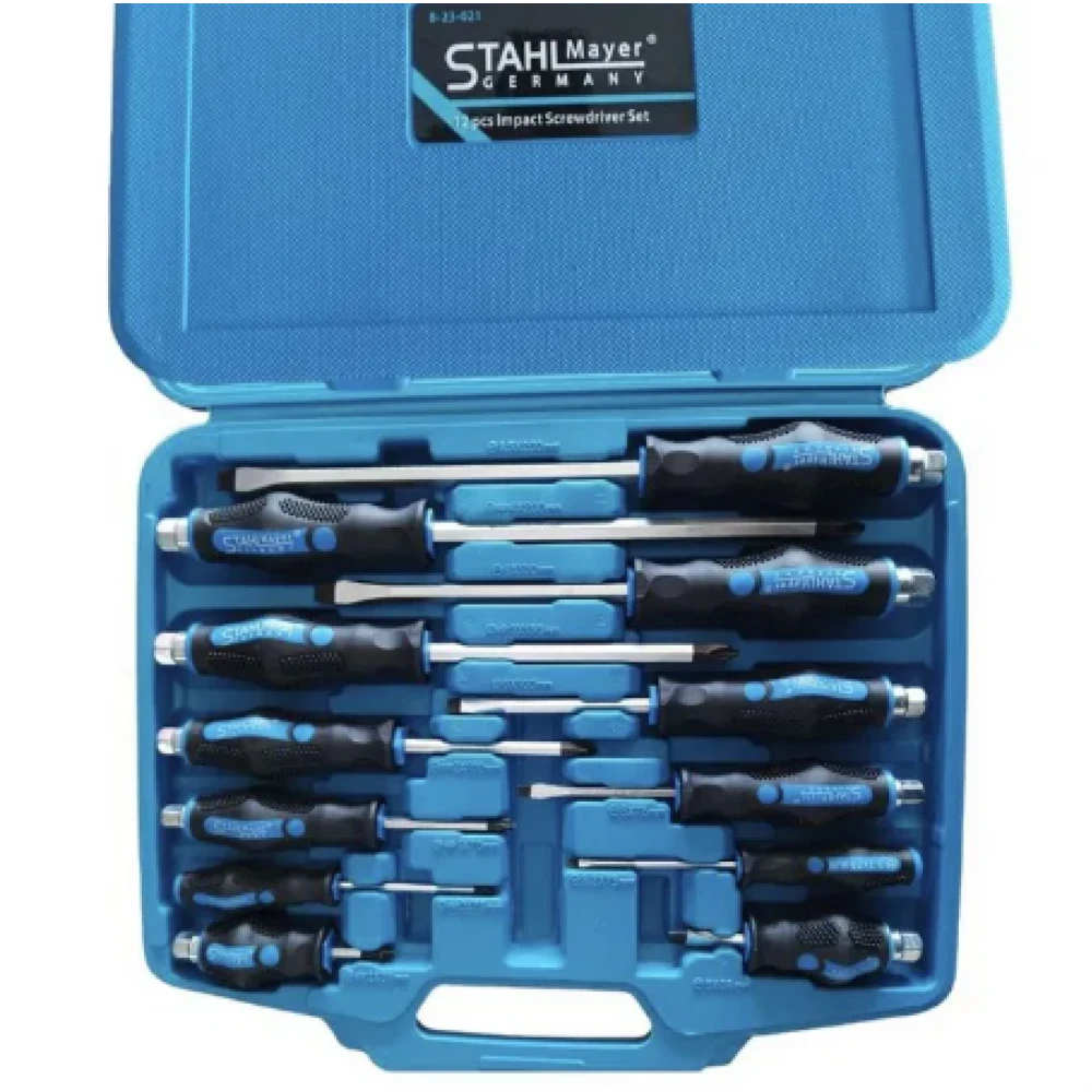 Комплект ударни отвертки, 12 части - HW-2153