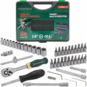 Гедоре 1/4'' шестостенен комплект, 46 части - HW-2209