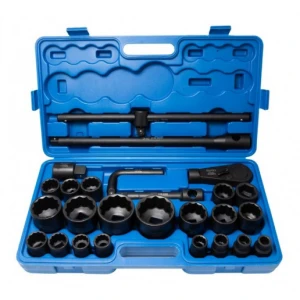 Гедоре с ударни вложки 26 части, 3/4'', 12-стенно - HW-2223