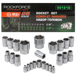 Комплект вложки 25 части, 1/4″ и 1/2″ - HW-2250