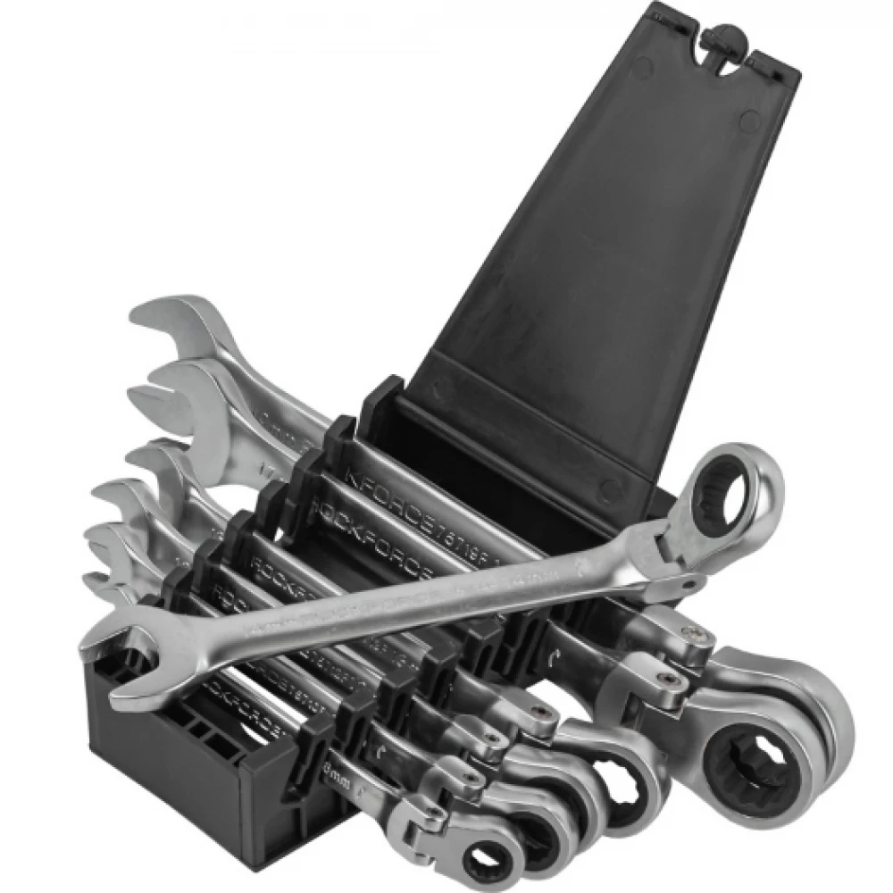 Комплект звездогаечни тресчотни ключове с чупещо рамо, 7 части - HW-2263