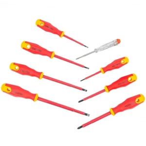 Комплект изолирани електричарски отвертки, 8 части - HW-2267