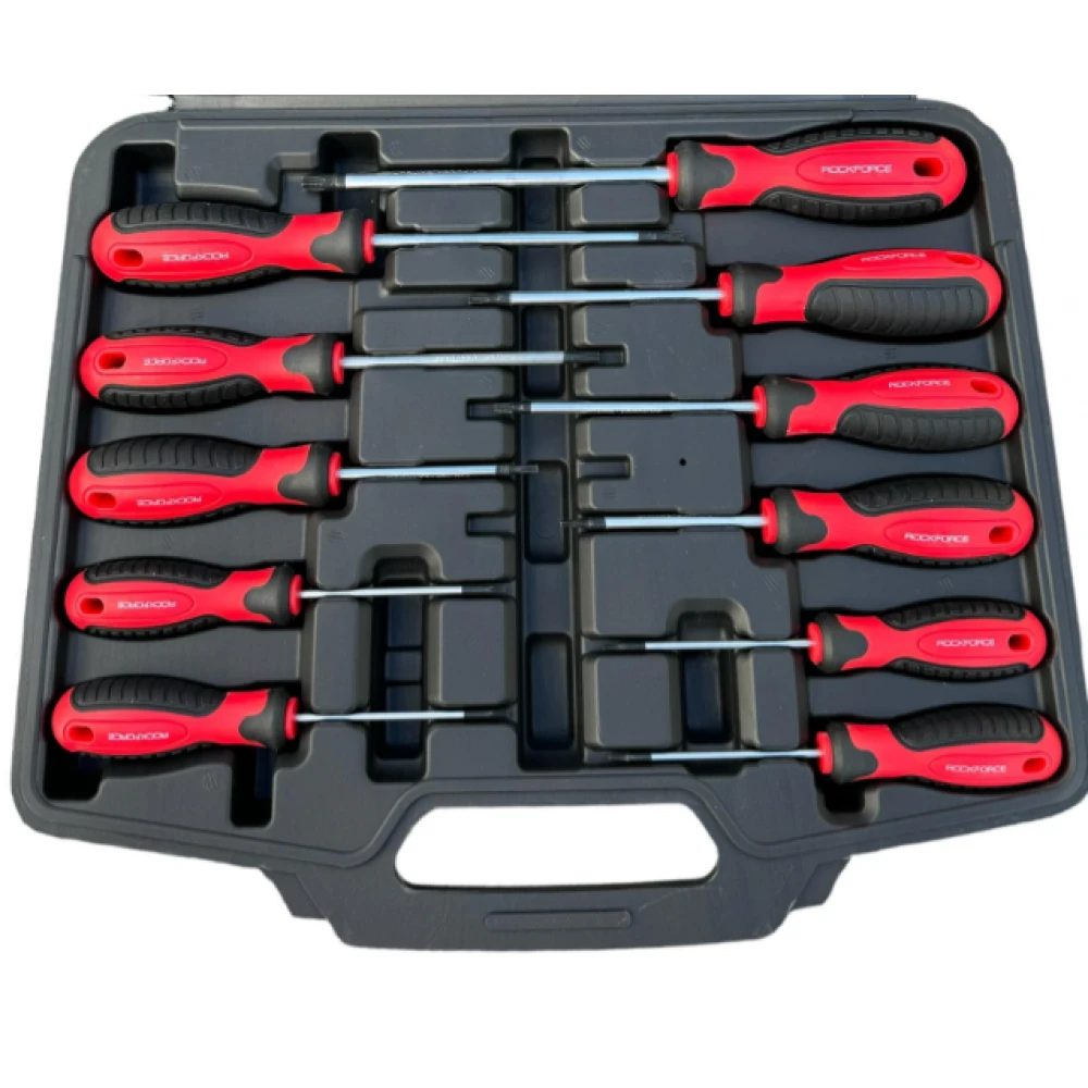 Комплект отвертки торкс с отвор, 11 части - HW-2273