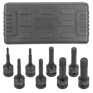 Комплект ударни битове 1/2'' – сплин, 8 части - HW-2281