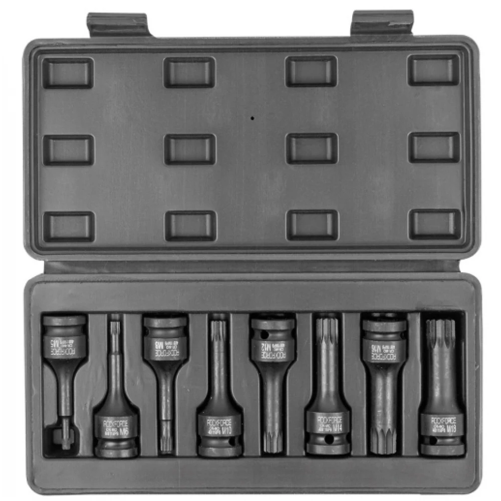 Комплект ударни битове 1/2'' – сплин, 8 части - HW-2281