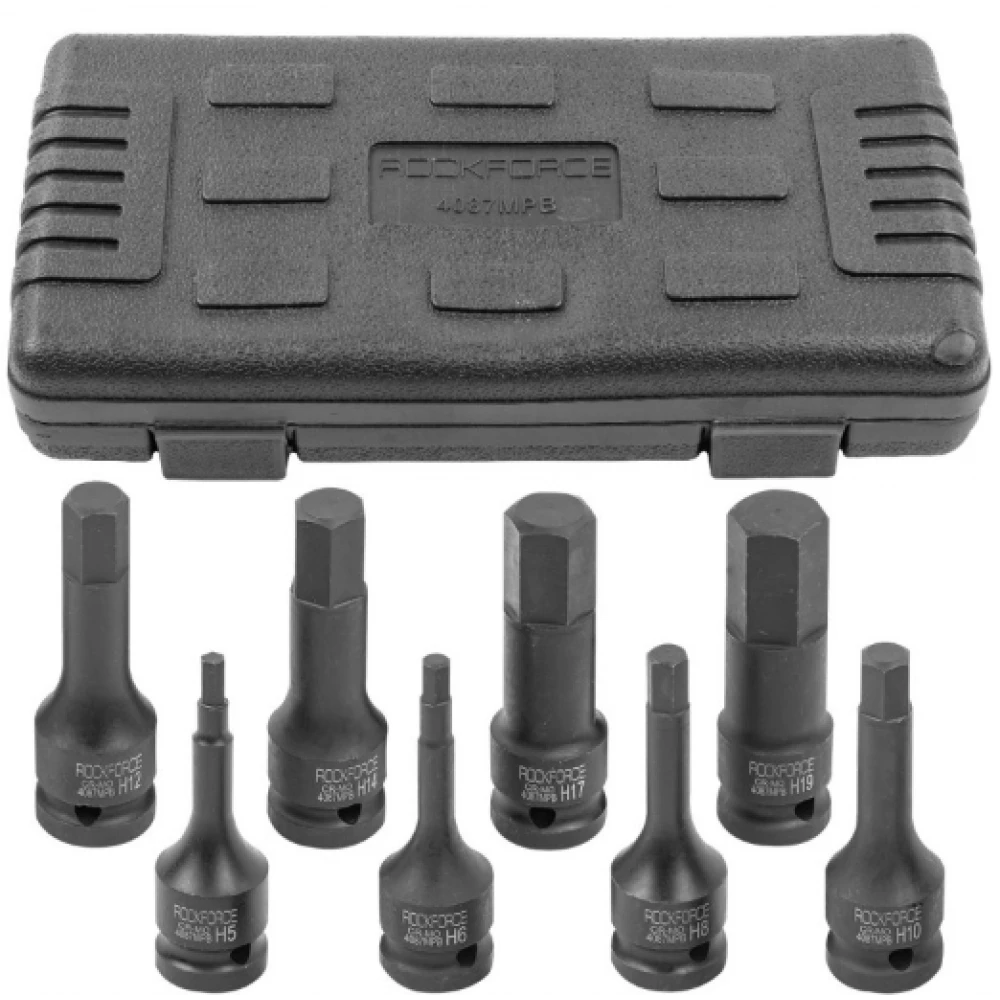 Комплект ударни битове 1/2'' – шестограм, 8 части - HW-2284