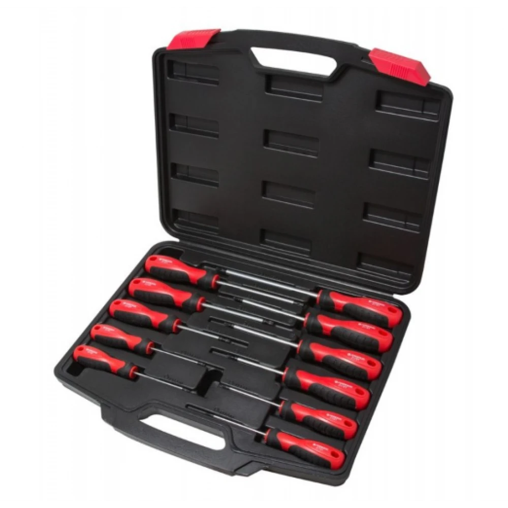 Комплект ударни отвертки торкс с отвор, 11 части - HW-2288