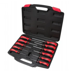 Комплект ударни отвертки торкс с отвор, 11 части - HW-2288