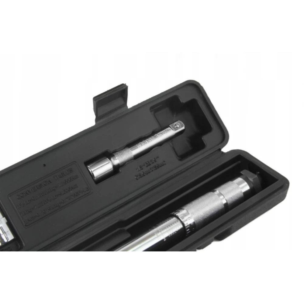 Динамометричен ключ 1/2″, 28 – 210 Nm + комплект вложки (17, 19, 21 мм) + удължител 125 мм - HW-2335