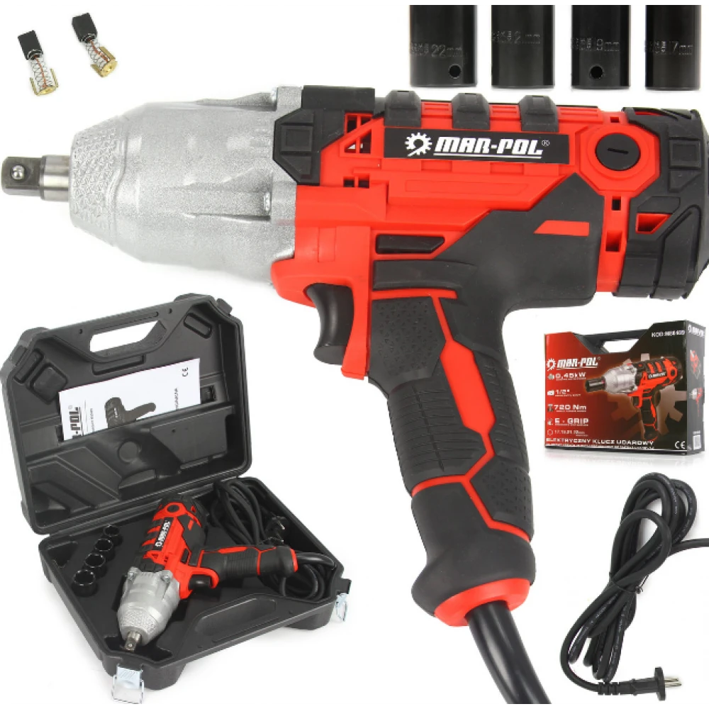 Професионален електрически гайковерт 1/2'' – 720Nm - HW-2343