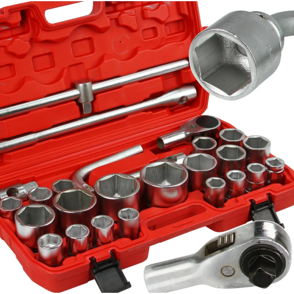 Шестостенно камионско гедоре 26 части, 3/4″ и 1″, 21 – 65 мм - HW-2348