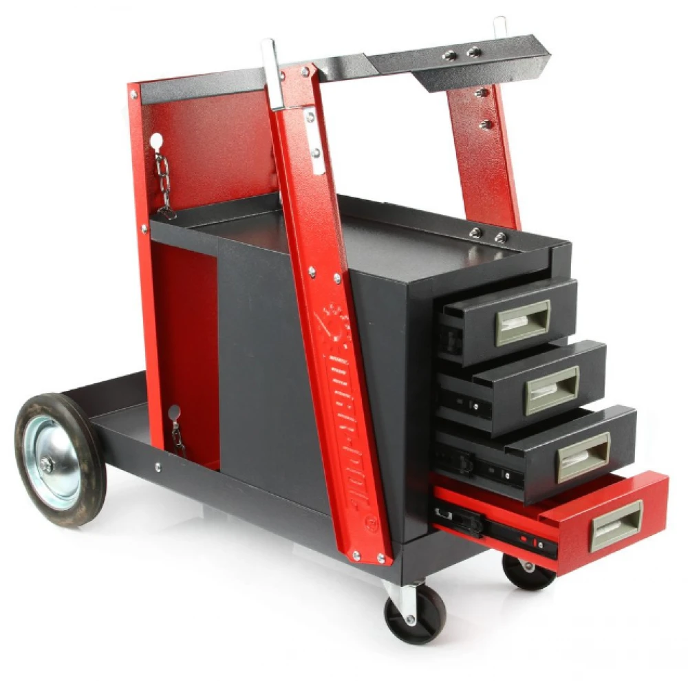 Количка за заваръчни апарати – електрожени с 4 чекмеджета - HW-2354
