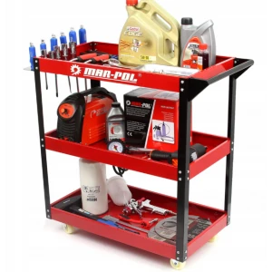 Количка за инструменти с 3 рафта и поставка за отвертки - HW-2355