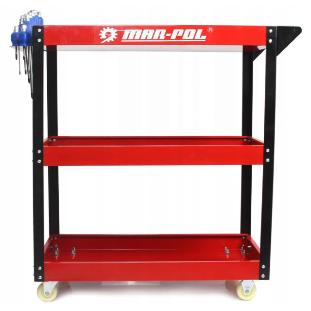 Количка за инструменти с 3 рафта и поставка за отвертки - HW-2355