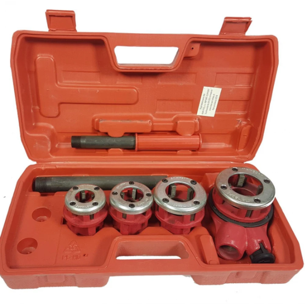 Комплект винторезка с 4 глави – 1/2″, 3/4″, 1″, 11/4″ - HW-2358