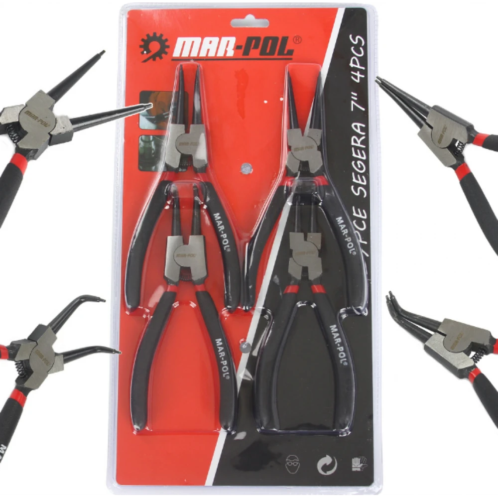 Комплект зегер клещи 4 части, 180 мм - HW-2374