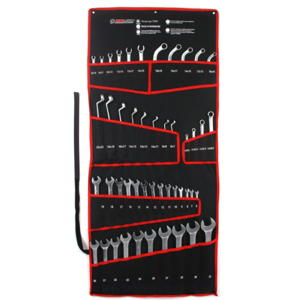 Комплект комбинирани гаечни ключове, 47 части - HW-2381
