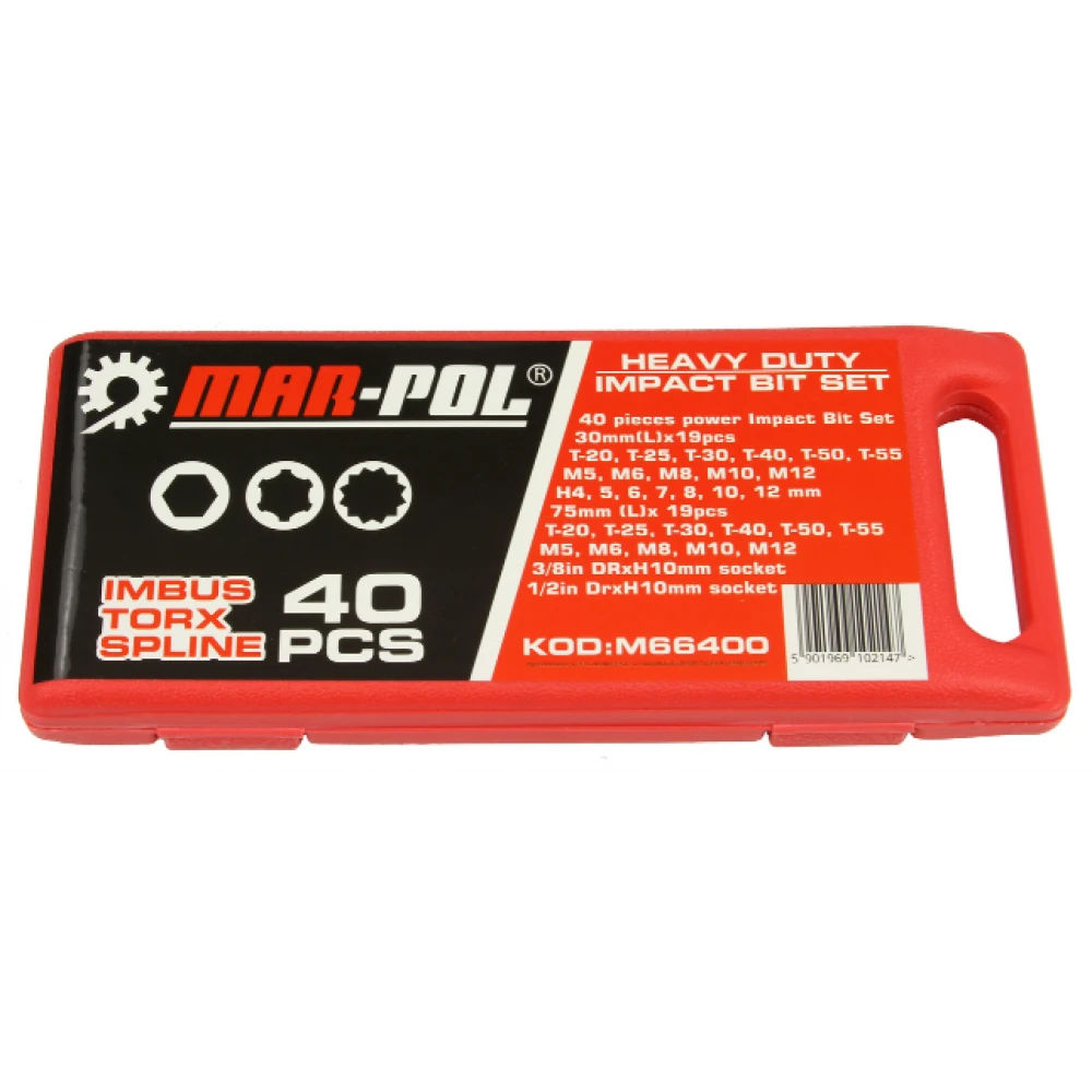 Комплект накрайници – торкс, 40 части - HW-2385