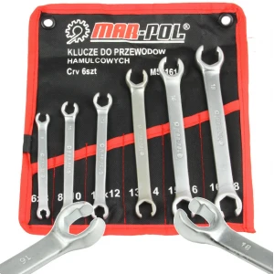 Комплект ключове за спирачни тръбички от 6 до 18 мм – 6 части - HW-2398