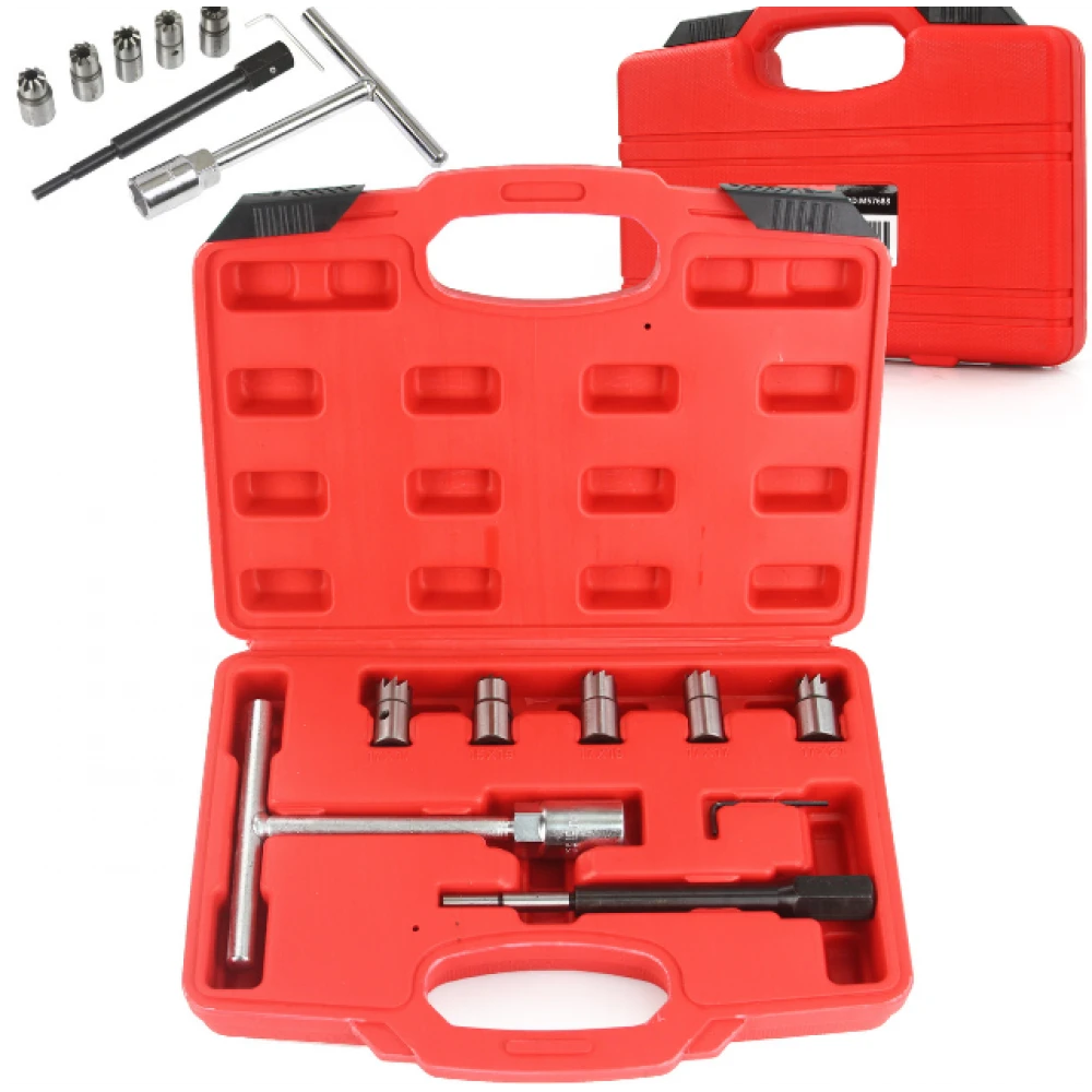 Комплект фрези за почистване на леглата на дюзи, 7 части - HW-2401