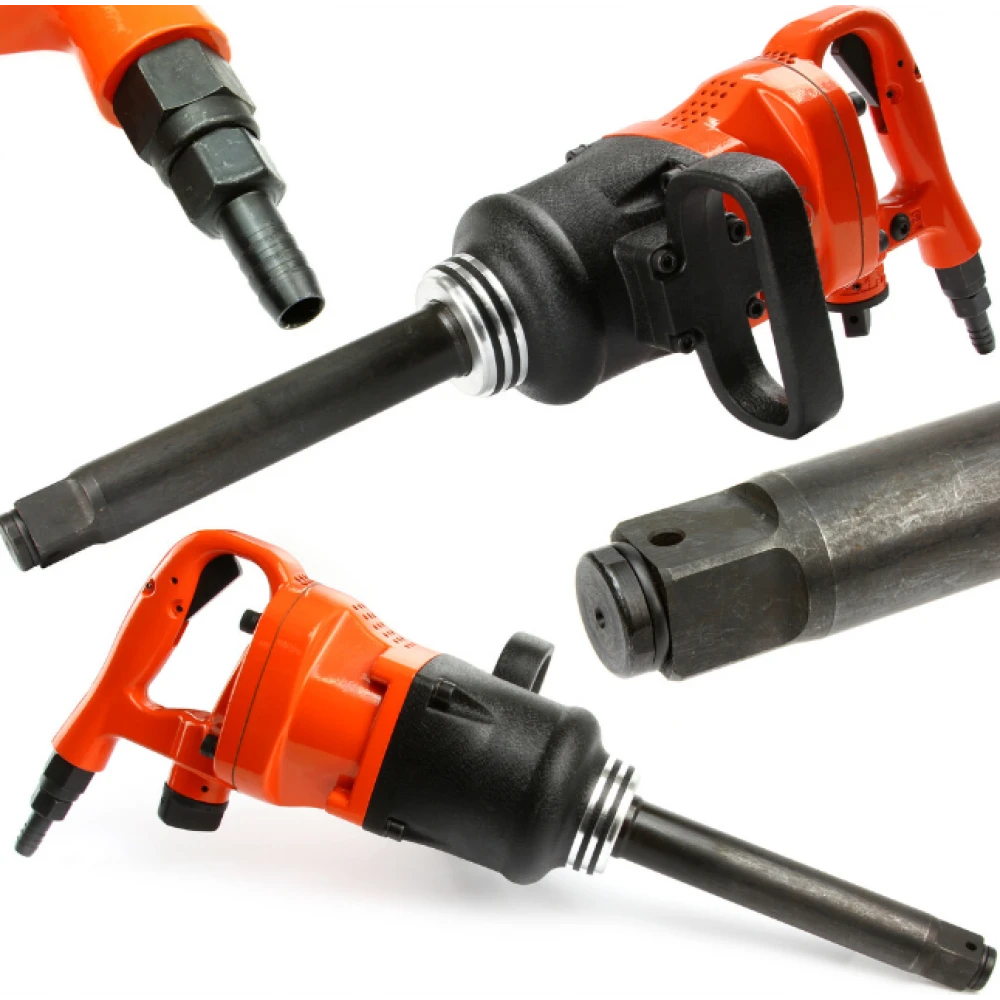 Пневматичен ударен гайковерт с дълъг шпиндел 1″, 4500Nm - HW-2415