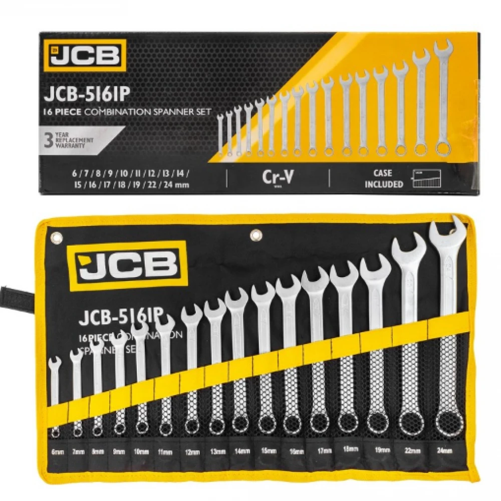 Комплект звездогаечни ключове 6 – 24 мм, 16 части - HW-2455