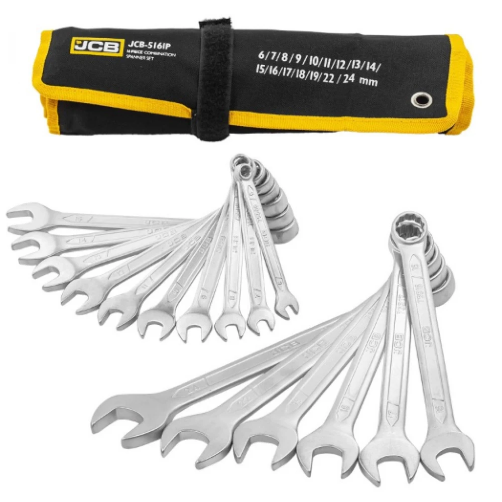 Комплект звездогаечни ключове 6 – 24 мм, 16 части - HW-2455