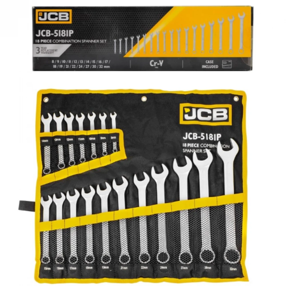 Комплект звездогаечни ключове 8 – 32 мм, 18 части - HW-2458