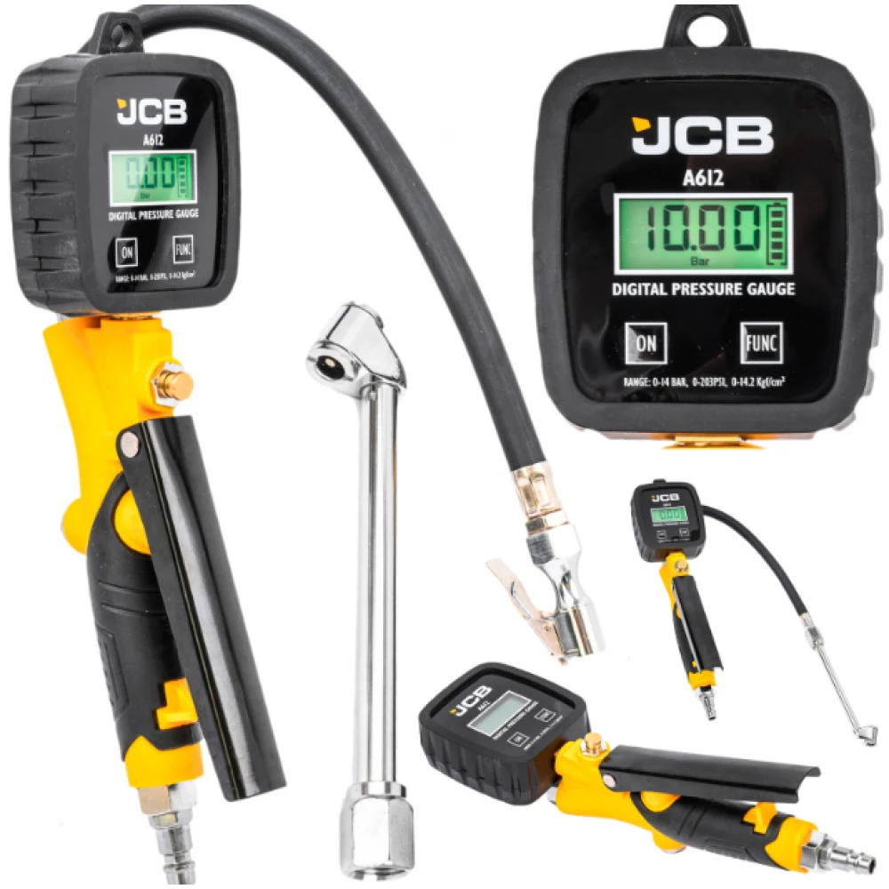 Пистолет за помпане на гуми с дигитален манометър, LCD дисплей, 0-14BAR - HW-2482