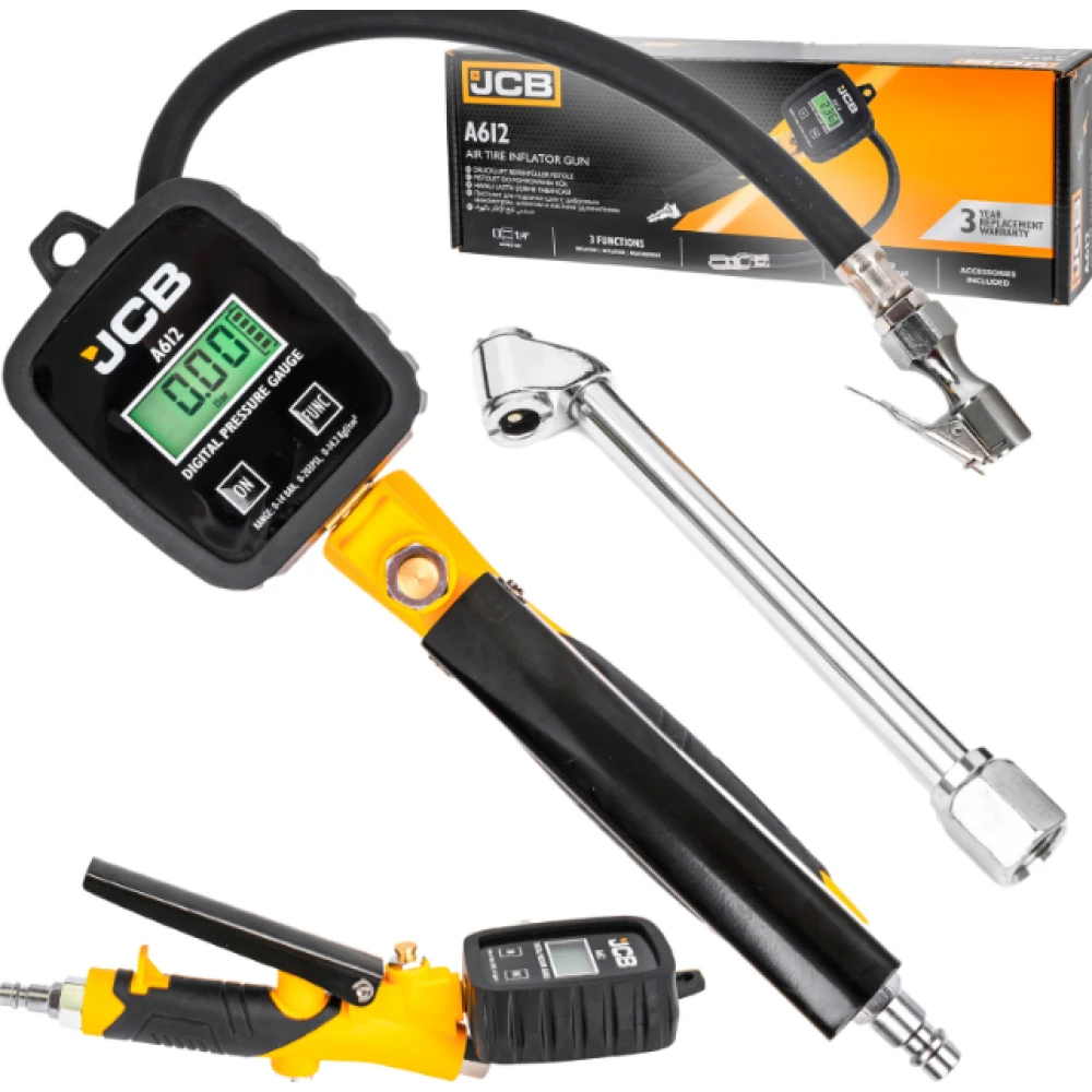 Пистолет за помпане на гуми с дигитален манометър, LCD дисплей, 0-14BAR - HW-2482