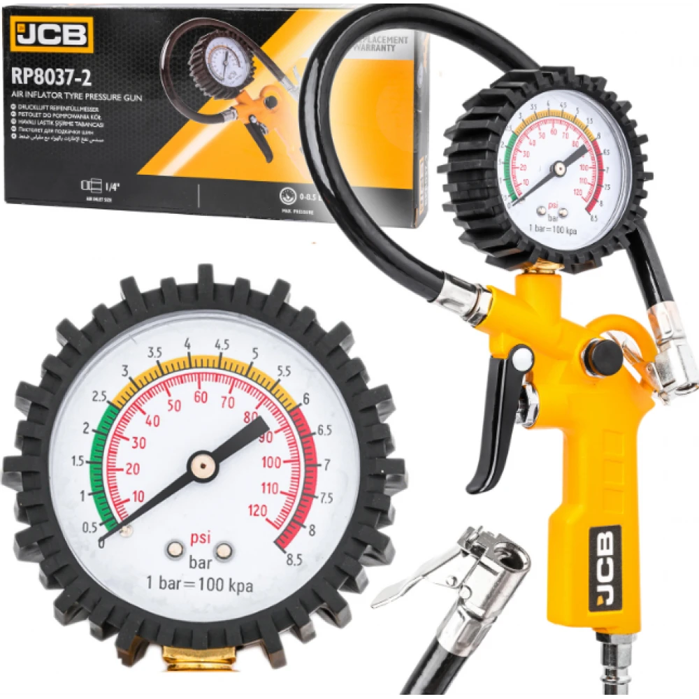 Професионален пневматичен пистолет за помпане на гуми с манометър - HW-2501